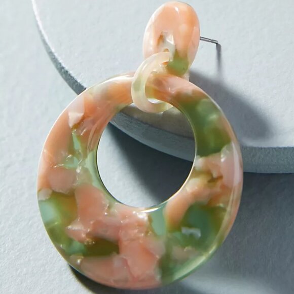 ANTHROPOLOGIE x ZENZII Deedee Resin Drop Earrings - Picture 4 of 7